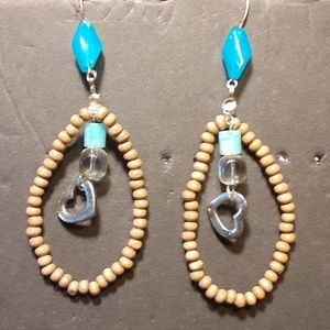 Hand beaded earrings